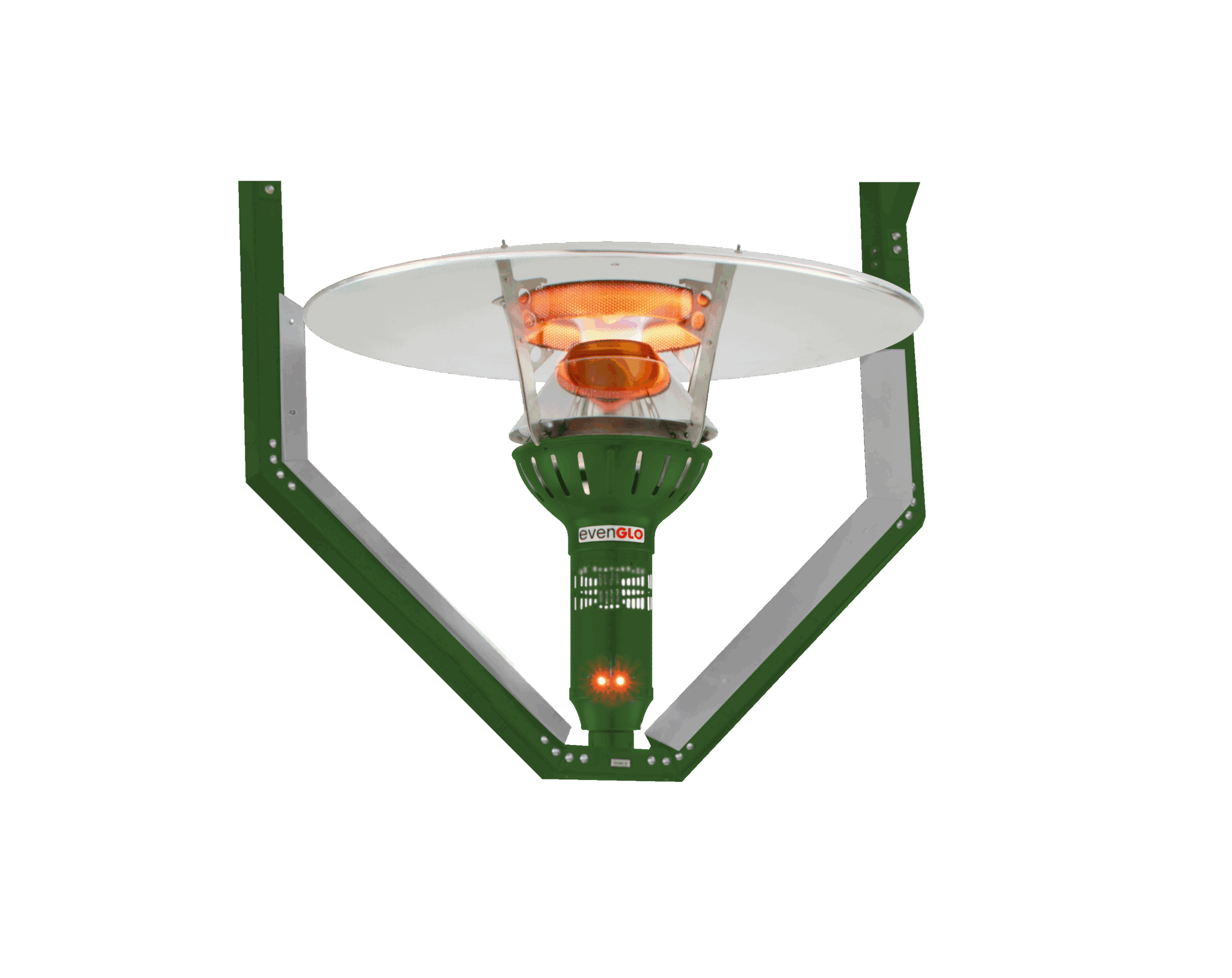 Gas Patio Heater Grass Green EvenGLO Series GA301H Berner