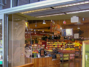 Berner's Air Entrance air curtain at Whole Foods grocery store entrance.
