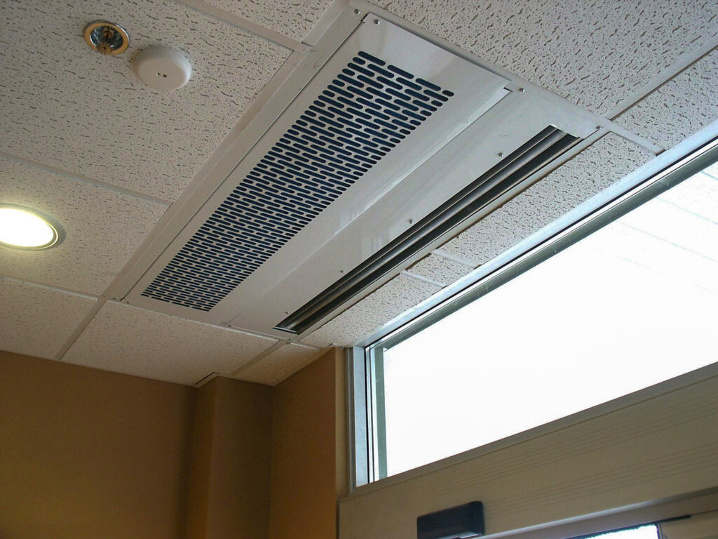 Berner's Recessed Air Curtain.