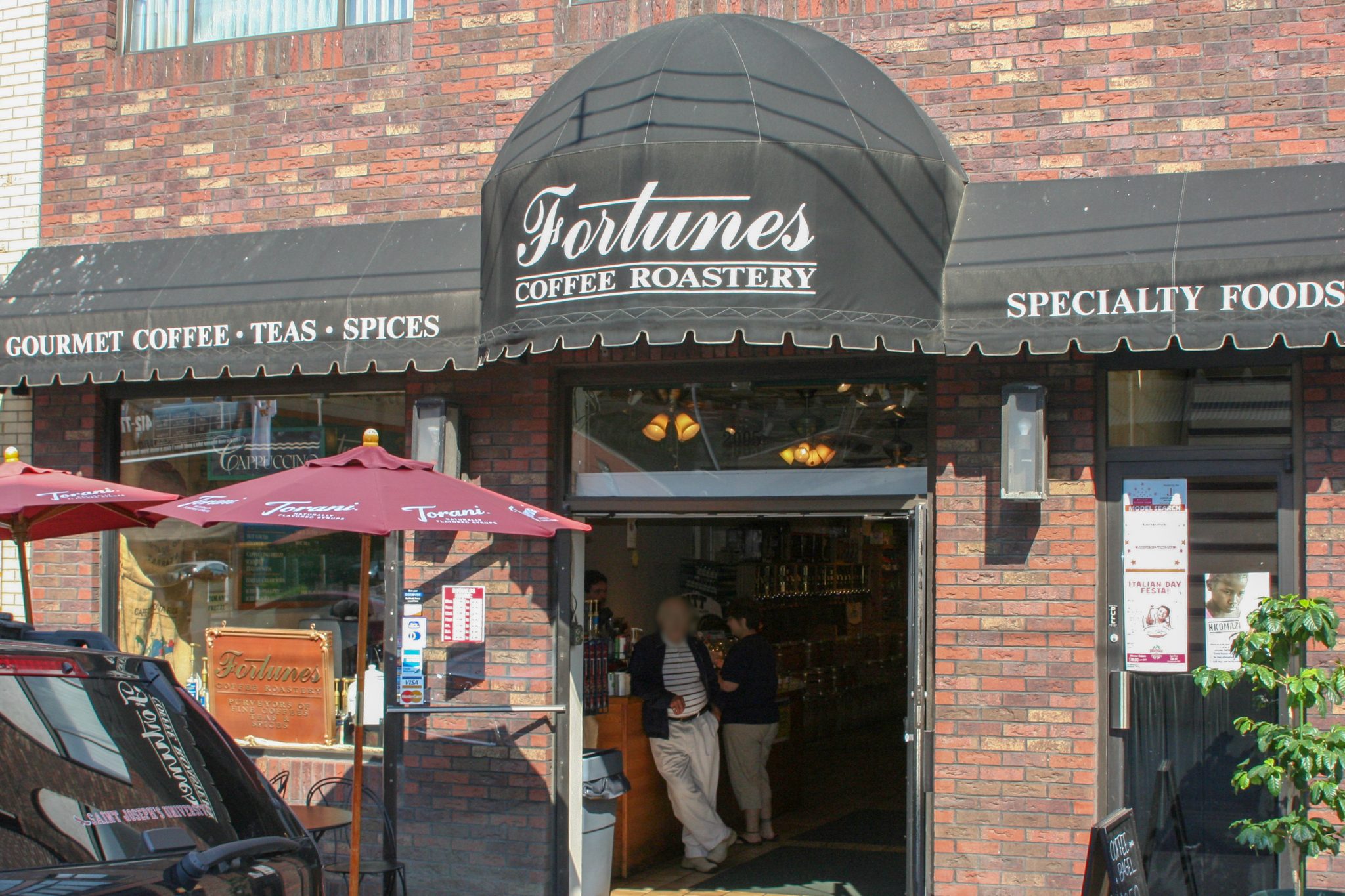 Front of Fortunes Coffee Pittsburgh.