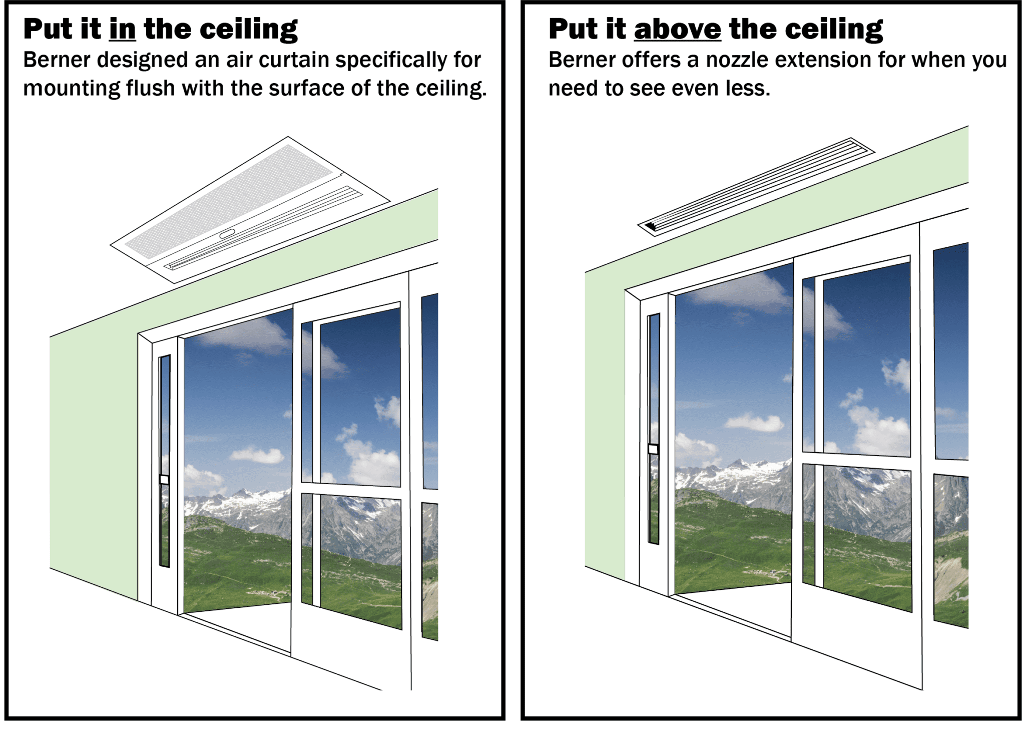 How to Hide an Air Curtain