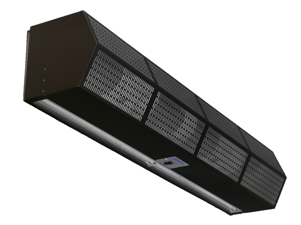 Berner's Commercial High Performance 10 air curtain black product image.