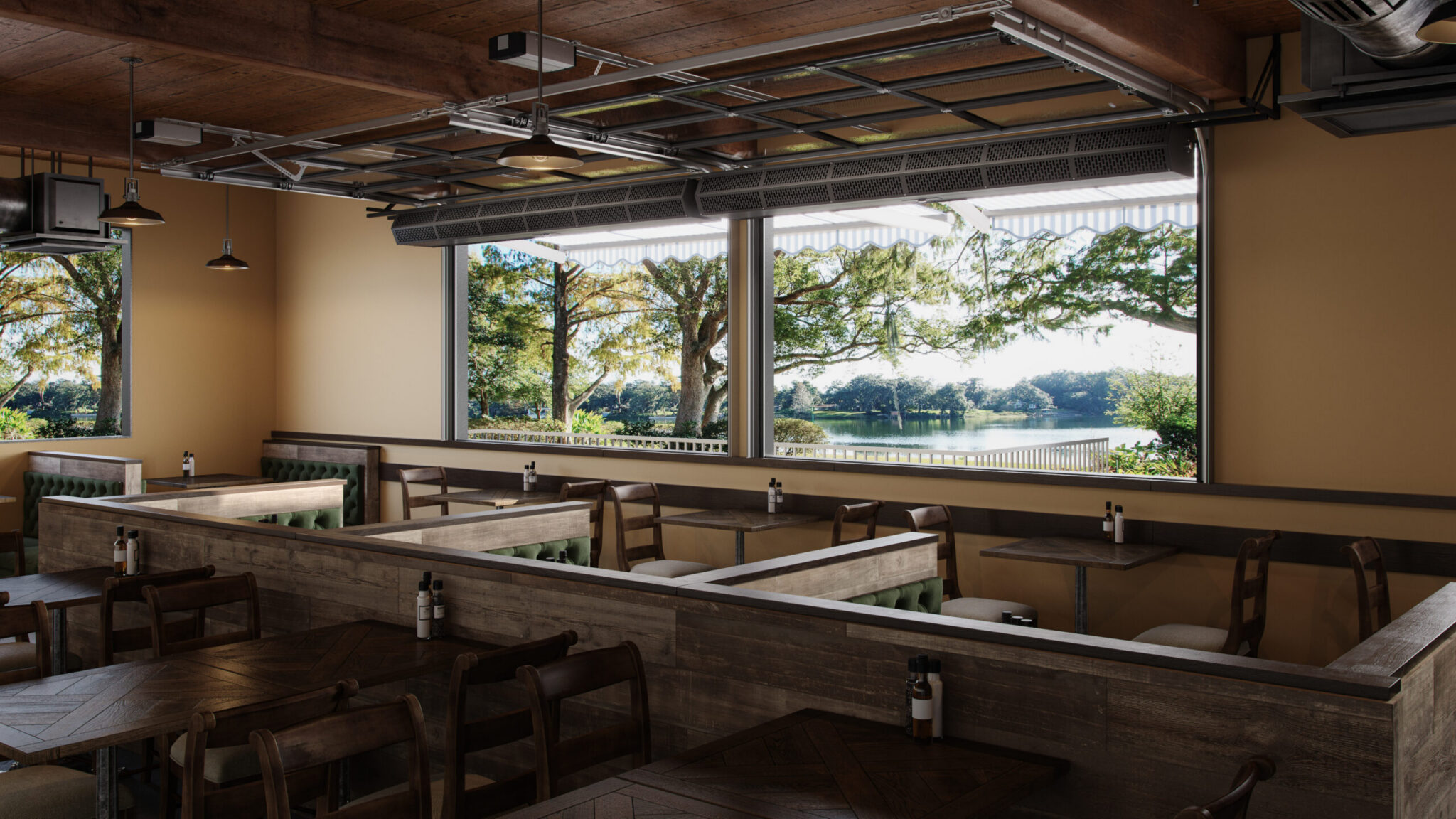 Berner Air Curtains - Pass-Thru PT06 window bar restaurant