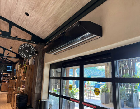 Berner Architectural Contour 8 Air Curtain Retail Entrance