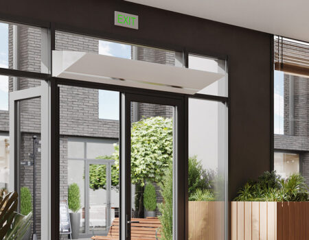 Berner Air Curtain - Architectural Elite Coffee Shop