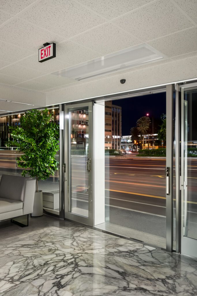 Architectural Recessed 12 lobby entrance