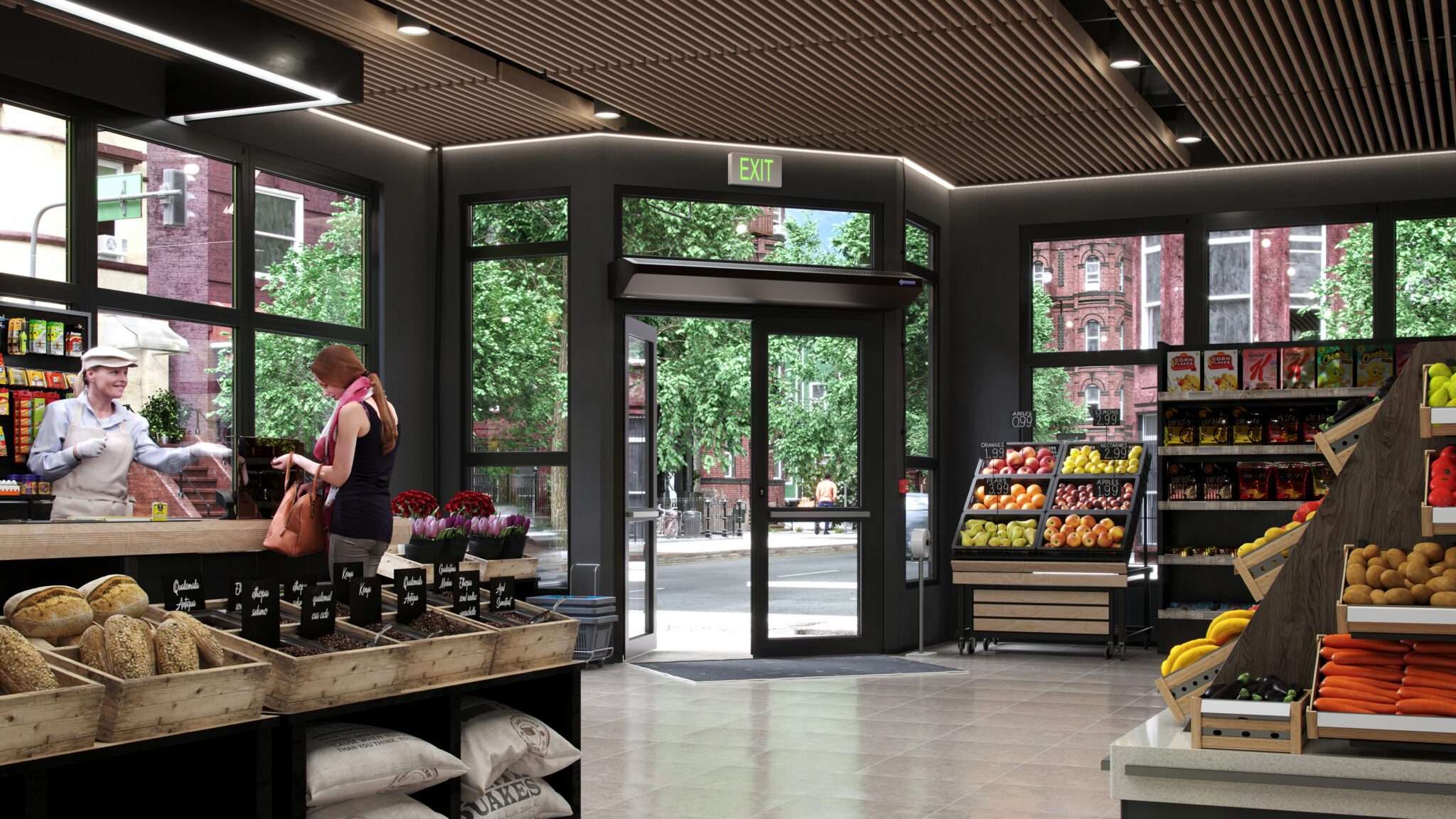 the Right Air Curtain for a Grocery Store Entrance