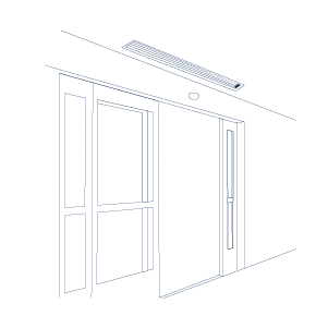 above ceiling recessed