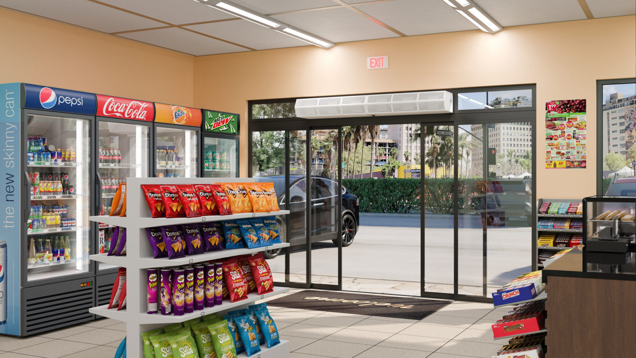 Key Factors in Choosing the Right Air Curtain for a Grocery Store